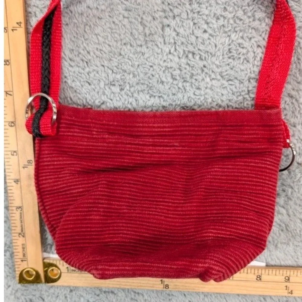Vintage Cincinnati Reds Corduroy Crossbody Purse Bag Retro Mr Redlegs MLB Pouch
